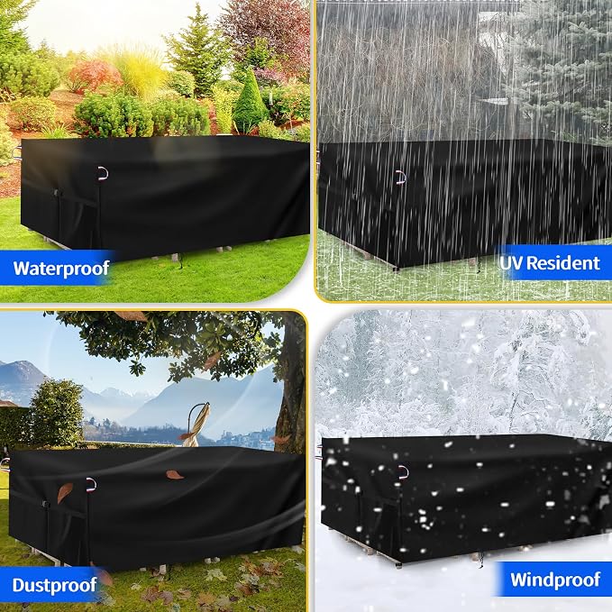 Patio Furniture Covers for Table and Chairs, Waterproof Patio Set Cover for 4-6 - Image 7