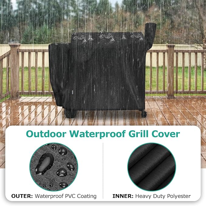 SunPatio Outdoor Waterproof Pellet Grill Cover Compatible - Image 4