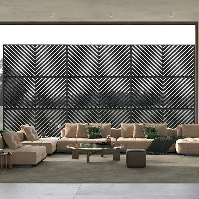 72" H×47" W Metal Privacy Screen, Outdoor Indoor Privacy Screens - Image 9