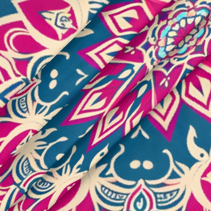 Beautiful Flower Mandala Round Table Cloth Cover, Elastic Edge Waterproof - Image 3