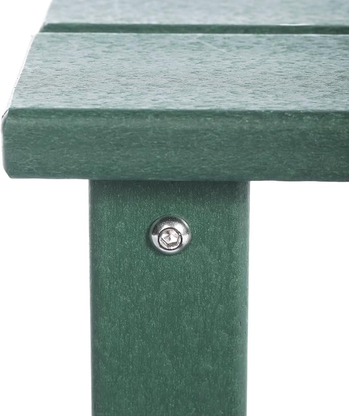 Costaelm Kids Outdoor Side Table, Small Patio HDPE Adirondack Square Table - Image 6