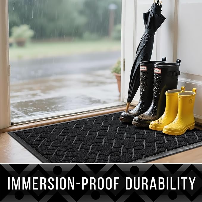 Yimobra Outdoor Mats for Front Door 29.5x17, All-Season Waterproof Doormat - Image 4