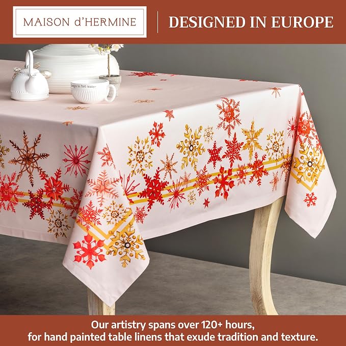 Maison d' Hermine Table Cloth Rectangle Table 100% Cotton 60 x 108 Inches Fall - Image 2