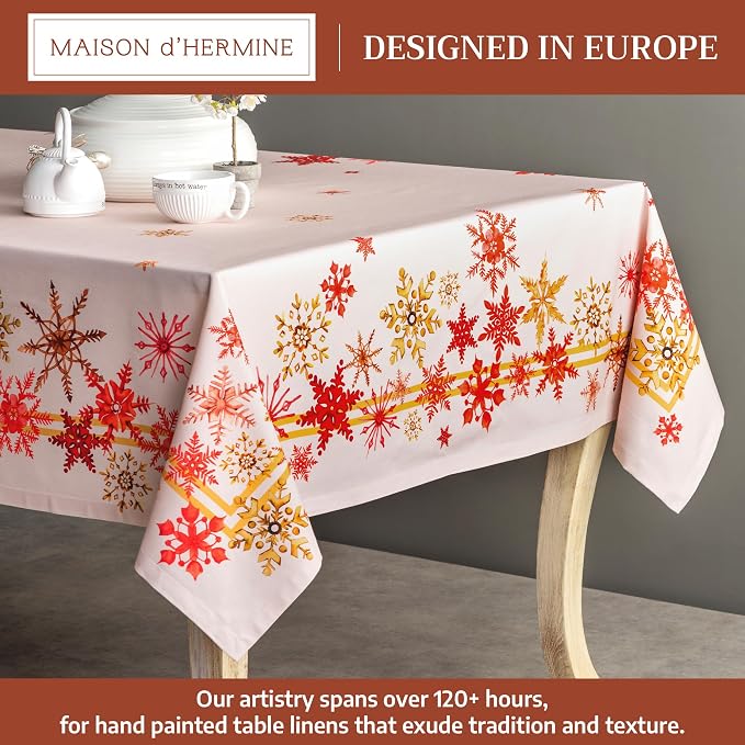 Maison d' Hermine Table Cloth Rectangle Table 100% Cotton 54 x 72 Inches Fall - Image 2