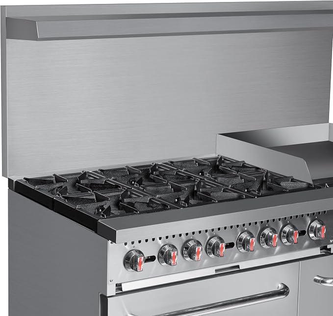 KoolMore 60 in. 6 Burner Commercial Natural Gas Range - Image 12