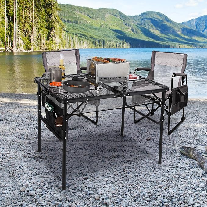RedSwing Folding Grill Table, Aluminum Portable Grill Stand Table - Image 2