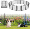 Garden Fence with Gate Metal Fencing Outdoor by Jhsomdr