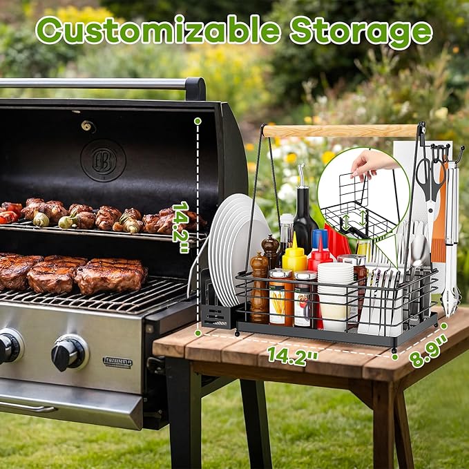 Grill Caddy, BBQ Caddy for Outdoor Grill - Image 3