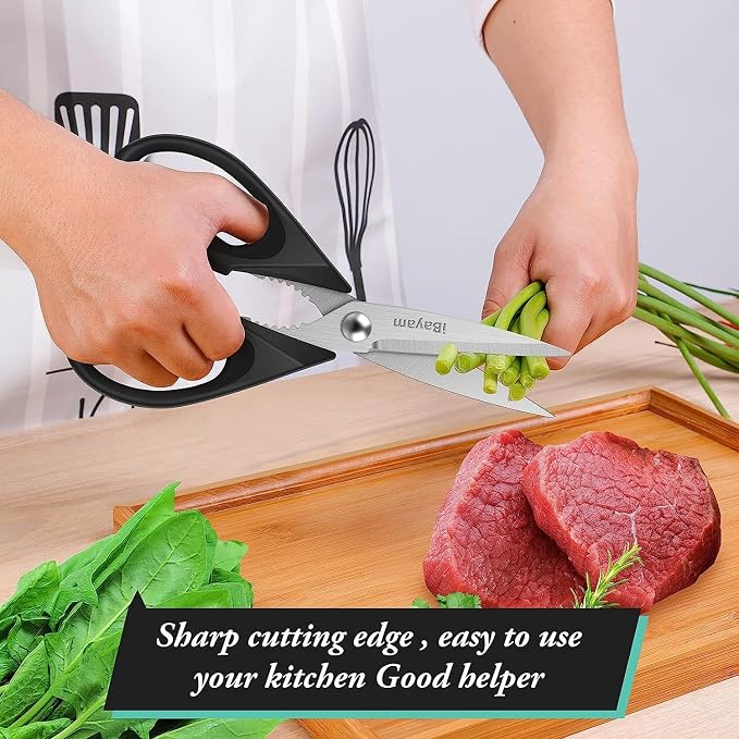iBayam Stocking Stuffers for Men, Kitchen Scissors All Purpose Kitchen Shears - Image 6