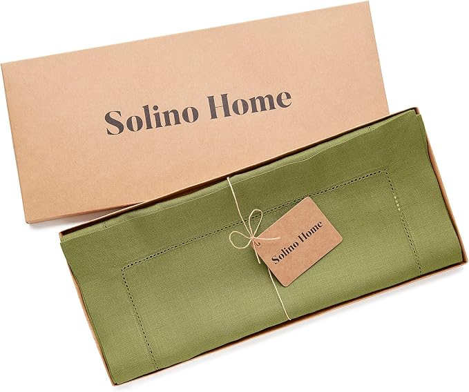 Solino Home Linen Hemstitch Table Runner 36 Inches - Image 5