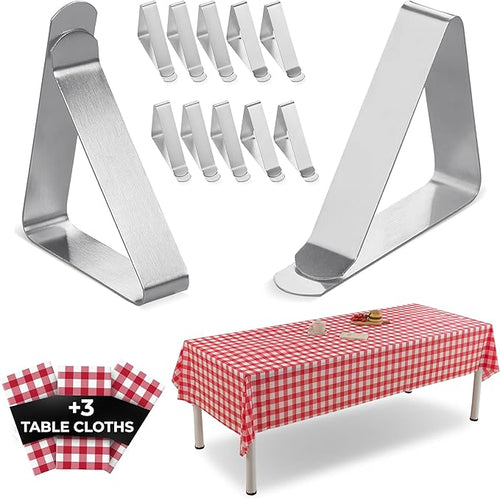 12 Pack Large Tablecloth Clips by Clipra
