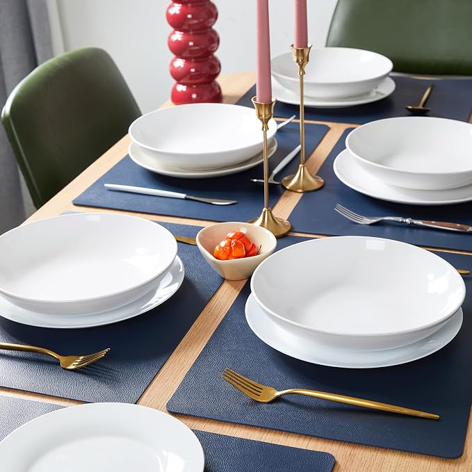 DOLOPL Placemats Set of 6, Wipeable Faux Leather Heat Resistant Place Mats - Image 4