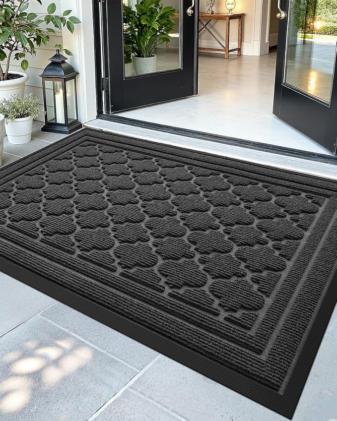 Color&Geometry Large Front Door Mat Outside Entrance, Heavy Duty Non Slip Low by COLORG