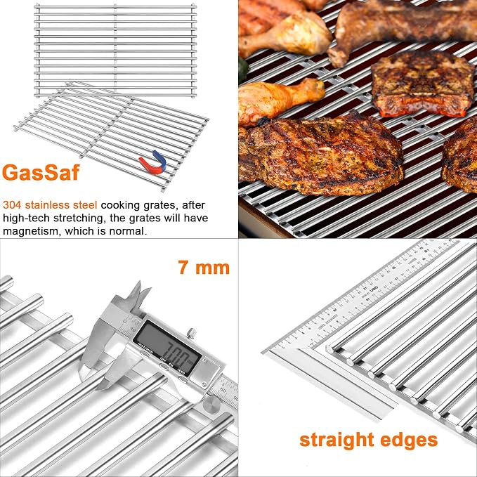GasSaf 304SS Grill Grates 17.5x10.2 - Image 4