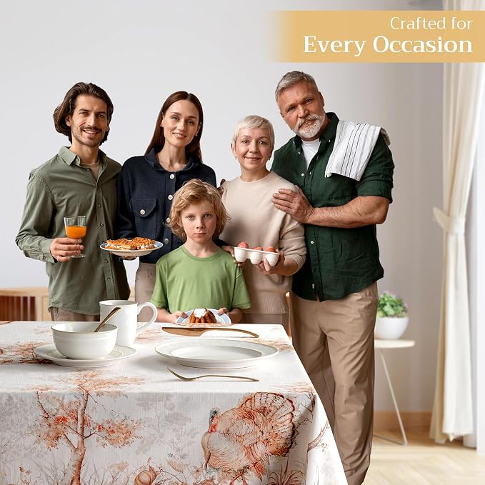 Maison d' Hermine Table Cloth Rectangle Table 100% Cotton 70 x 120 Inches Fall - Image 6