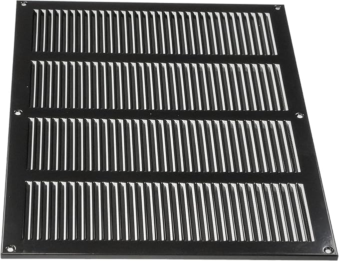 Repa Market Air Vent Cover 16x12 Inch Black Galvanized Steel Louvered Grill - Image 8