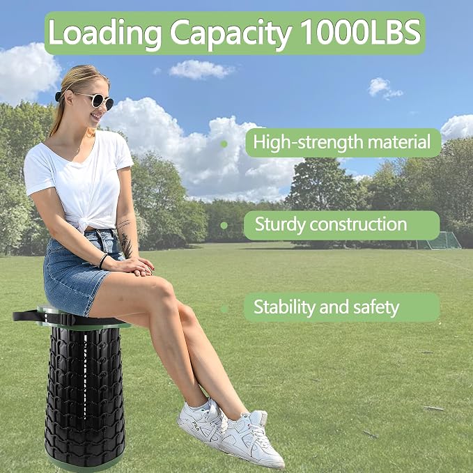 ALEVMOOM Upgraded XXL Collapsilbe Stool - Image 3