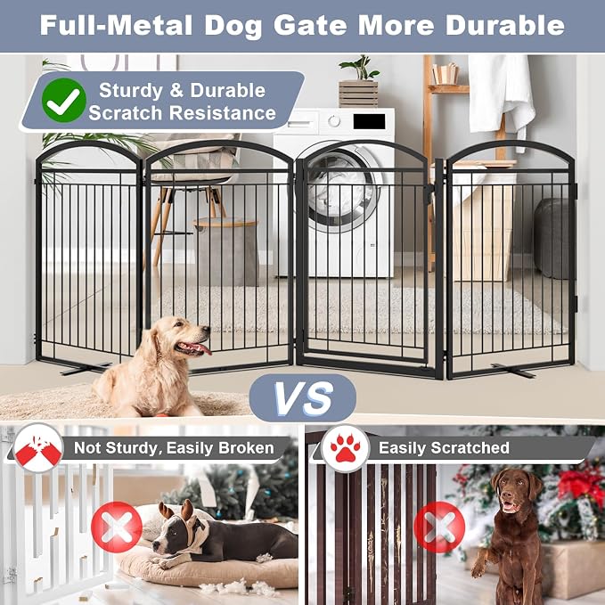 Full Metal Free Standing Dog Gate - Image 2
