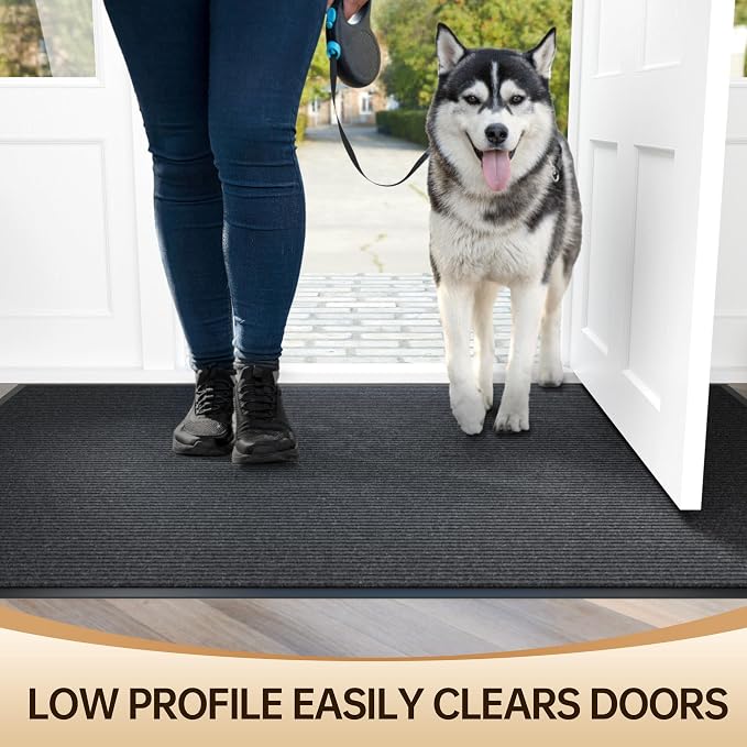 Front Door Mat Outside Entrance, Low Profile Welcome Doormat - Image 5