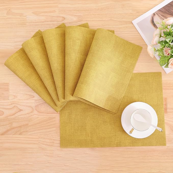 Homaxy Faux Leather Heat Resistant Placemats - Image 9