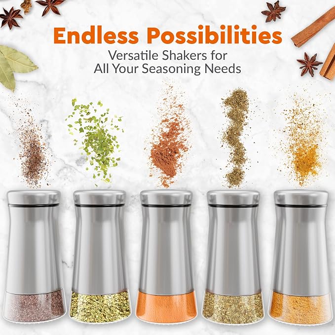 HOME EC Original Glass Salt shaker or Pepper Shaker - Image 4