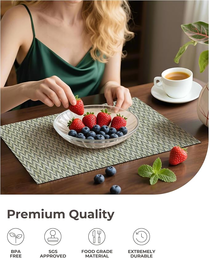 Leetaltree Green Placemats Set of 12 - Image 6