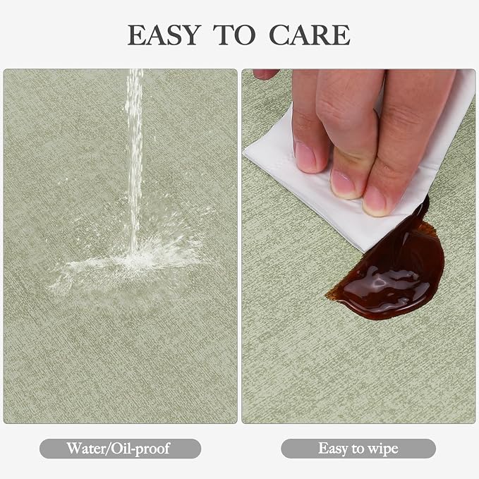 Faux Leather Heat Resistant Spring Placemats Set of 4 – Waterproof Oilproof - Image 3