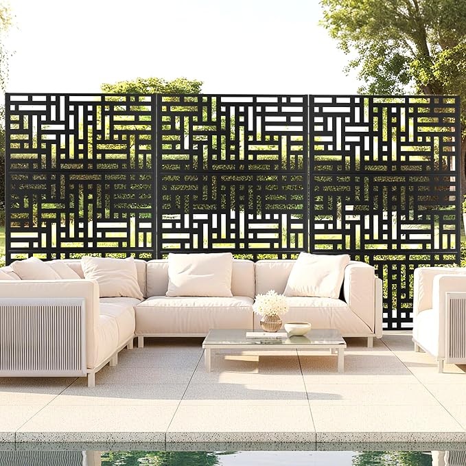 Outdoor Privacy Screen, Freestanding Privacy Fence Panels - Image 9