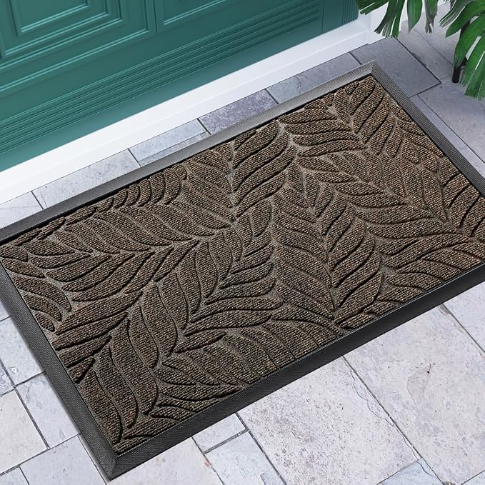 Yimobra Front Door Mat Outdoor Indoor, 29.5x17 All-Season Waterproof Door Mat by Yimobra