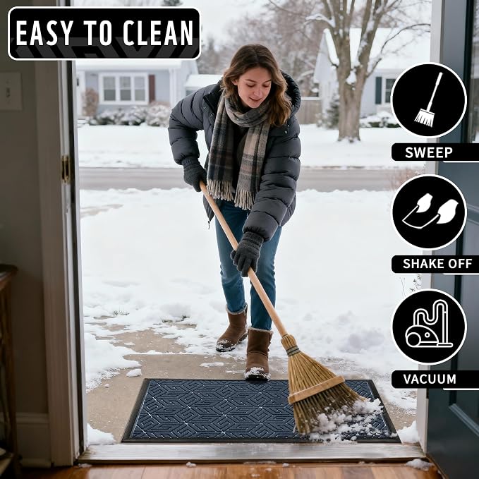 Yimobra Large Door Mat 47x24, All-Weather Waterproof Outdoor Mats - Image 4