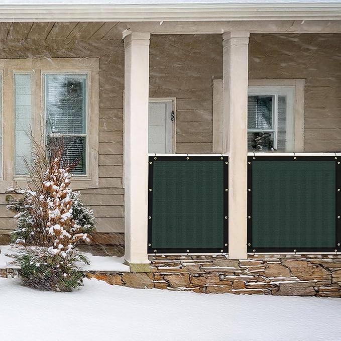 UPGRADE Privacy Fence Screen 4'x66' Dark Green Outdoor 90% Visibility Blockage - Image 8