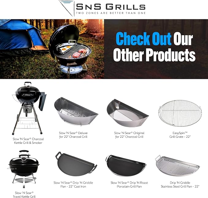SnS Grills Patented Slow ‘N Sear Original Insert - Image 8