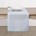 Solino Home Linen Light Blue Table Runner 60 Inches by SolinoHome