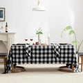 EVERLY 100% Yarn-Dyed Linen Rectangle Tablecloths 60x84Inches by EVERLY