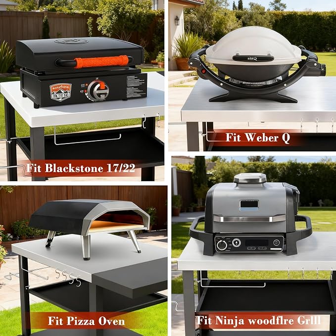Outdoor Kitchen Island, Grill Cart - Image 7