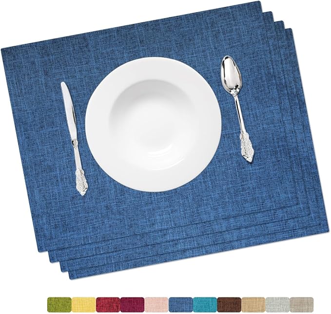 Placemat Set-Washable Place Mats by HOMEYNICE