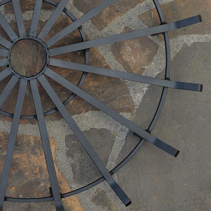 SteelFreak Super Heavy Duty Wagon Wheel Firewood Grate - Image 3