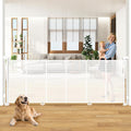 120" Extra Wide Retractable Baby Gates Dog Gate, Long Mesh Gate Pet Gate by Pravoluxmax