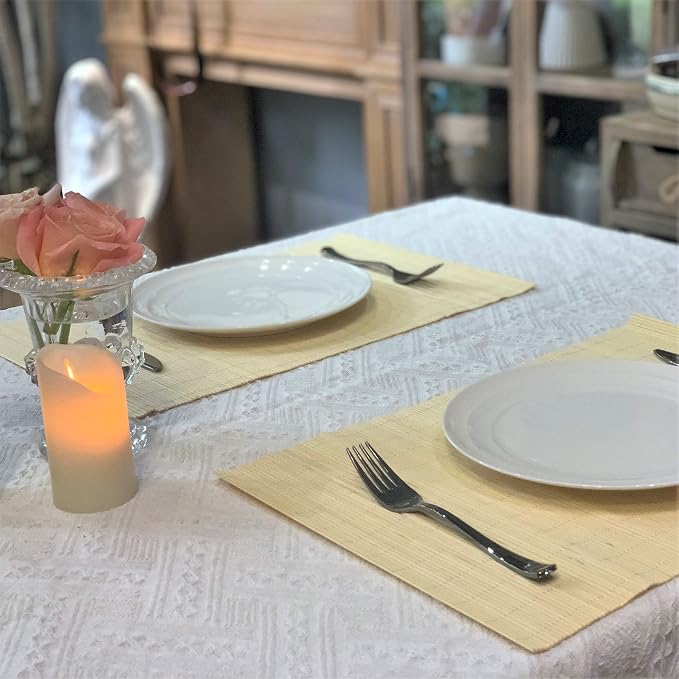 ANDSTAR Bamboo Placemats Set of 8 Waterproof - Image 7