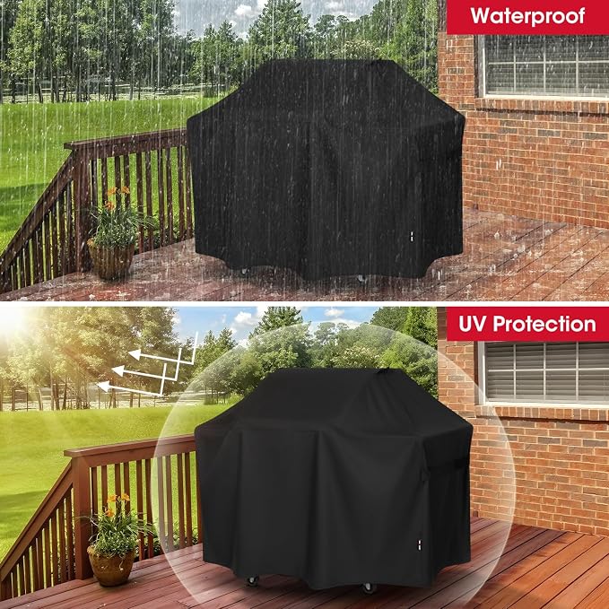 Unicook 63 Inch Grill Cover for Weber Genesis 300 Series and New 2022 Genesis - Image 3