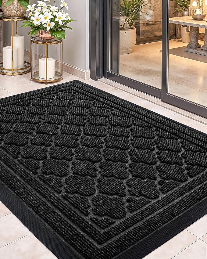 Color&Geometry Front Door Mat Outside Entrance, Heavy Duty Non Slip Low Profile by COLORG