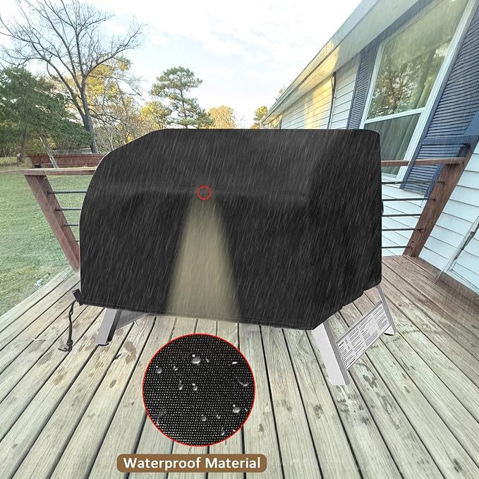 Table Top Grill Cover for Megamaster 2 Burner, Heavy Duty 600D Outdoor - Image 5