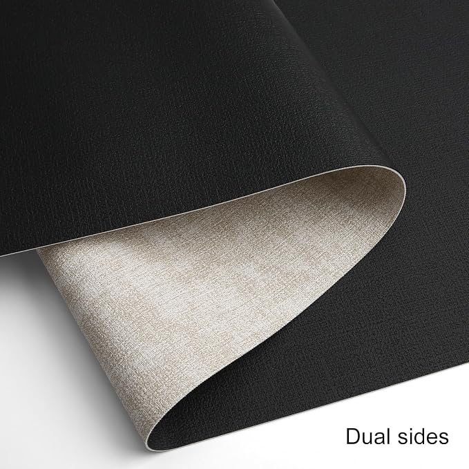 Table Runners 94 Inches Long, Dual-Sided Faux Leather Farmhouse Table Runner - Image 2