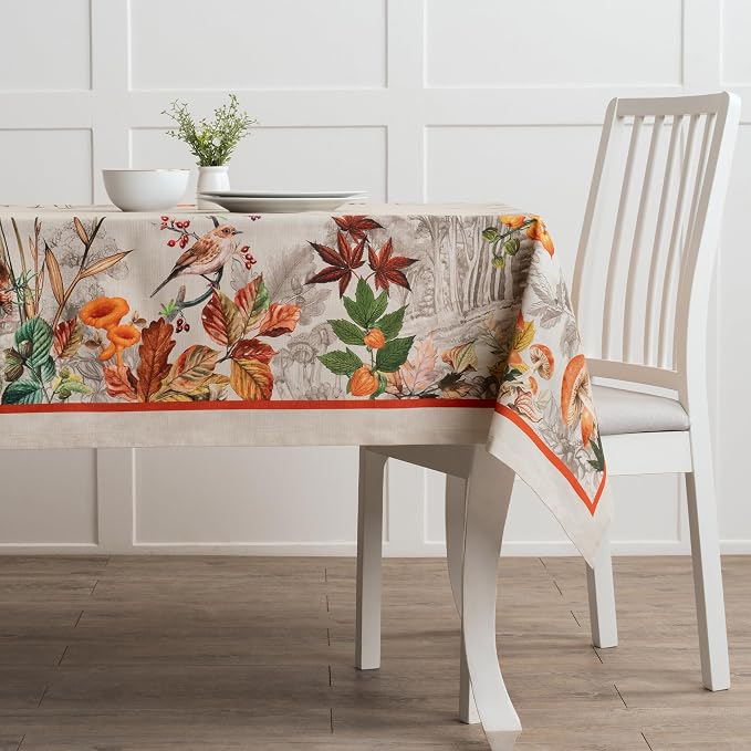 Maison d' Hermine Table Cloth Rectangle Table 100% Cotton 70 x 140 Inches Fall - Image 7