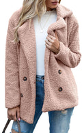 Women's Winter Warm Plush Cardigan Fuzzy Fleece Lapel Jacket by Unknown