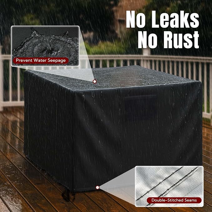 SHINESTAR 32 Inch Fire Pit Cover Square, Fits - Image 6