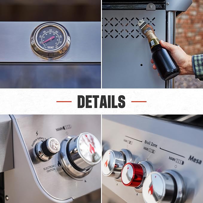 Monument Grills 4+1 Burner Natural Gas Grill - Image 9