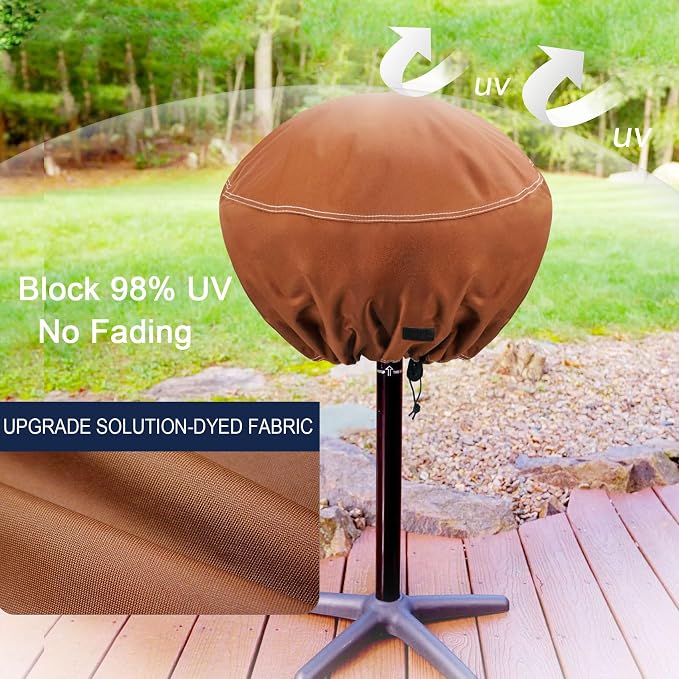 NettyPro Round Grill Cover Waterproof Heavy Duty Outdoor Indoor Electric - Image 3