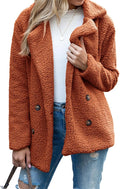 Women's Winter Warm Plush Cardigan Fuzzy Fleece Lapel Jacket by Unknown