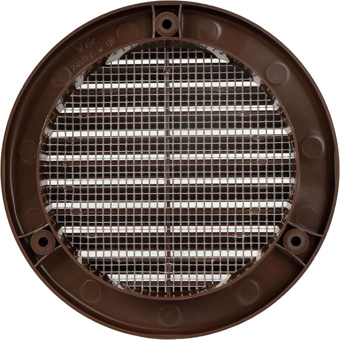 4 Inch Brown Air Vent Cover – Pack of 5 – Plastic Round Air Vent Grill Cover - Image 9
